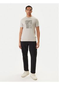 BOSS T-Shirt Imprint 50556007 Beżowy Regular Fit. Kolor: beżowy. Materiał: bawełna #3