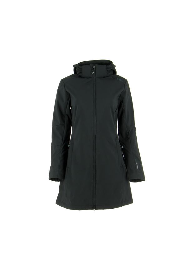 Kurtka damska turystyczna CMP 3A08326. Kolor: czarny. Materiał: softshell. Sport: turystyka piesza