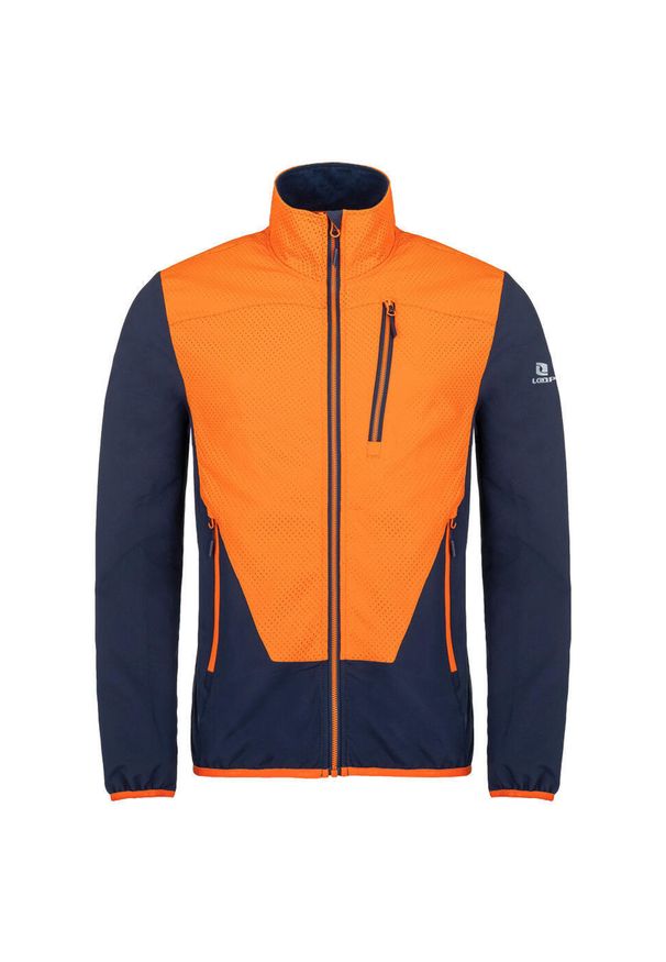 ZOOPLEMENTS - Męska kurtka softshell Loap Urer S. Kolor: fioletowy, niebieski, wielokolorowy. Materiał: softshell. Sport: turystyka piesza