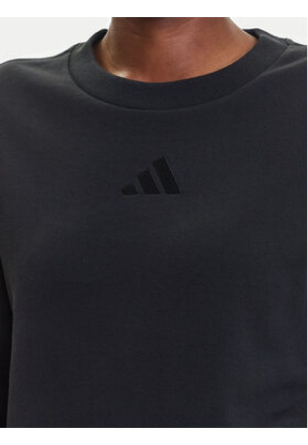 Adidas - adidas Bluza ALL SZN French Terry JJ1259 Czarny Regular Fit. Kolor: czarny. Materiał: bawełna