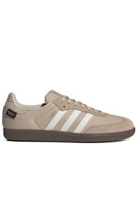 Adidas - Buty unisex adidas Originals Samba OG IH6805 - beżowe. Okazja: na co dzień. Zapięcie: sznurówki. Kolor: beżowy. Materiał: zamsz, materiał, syntetyk, guma. Szerokość cholewki: normalna #1