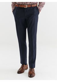 Pako Lorente - PAKO LORENTE – Spodnie garniturowe w kratę Windowpane. Materiał: wełna, lycra, poliester #8