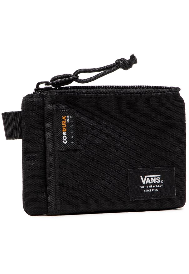Duży Portfel Męski Vans Pouch Wall VN0A3HZX6ZC1 Black Ripstop. Kolor: czarny. Materiał: materiał