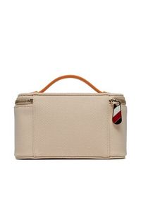 TOMMY HILFIGER - Tommy Hilfiger Kosmetyczka Poppy Canvas AW0AW16014 Beżowy. Kolor: beżowy. Materiał: materiał #2