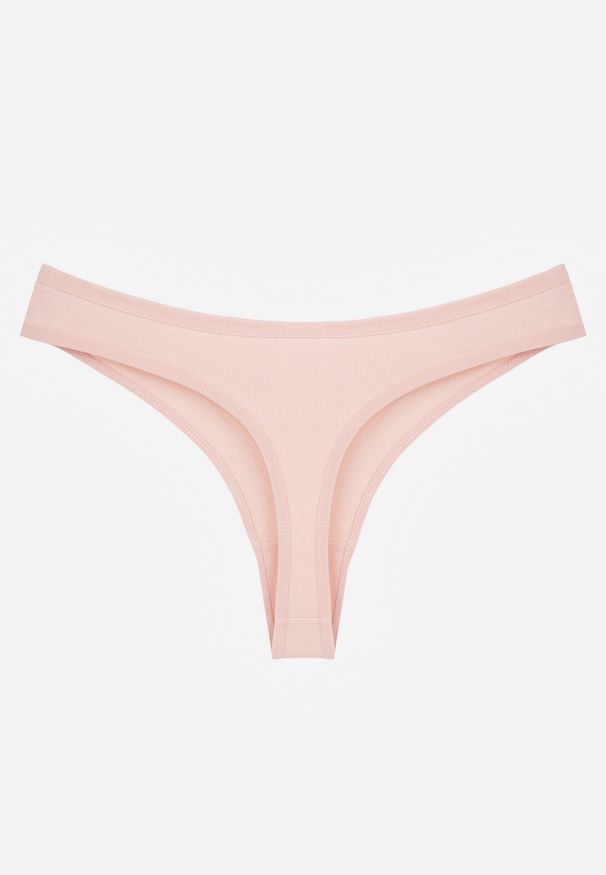 Born2be - Różowe Majtki Typu Stringi z Bawełną Asoia. Kolor: różowy. Materiał: bawełna