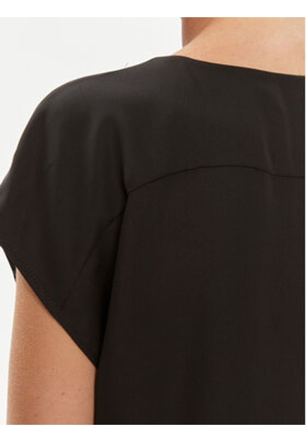 Marella Bluzka Brina 2331160333200 Czarny Regular Fit. Kolor: czarny. Materiał: syntetyk