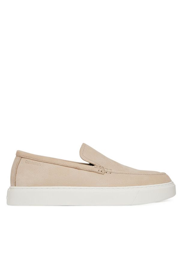 Calvin Klein Półbuty Hybrid Moccasin Nu HM0HM01902 Beżowy. Kolor: beżowy. Materiał: skóra