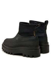 Calvin Klein Jeans Kalosze Flatform Rainboot Low Mg R YW0YW01560 Czarny. Kolor: czarny