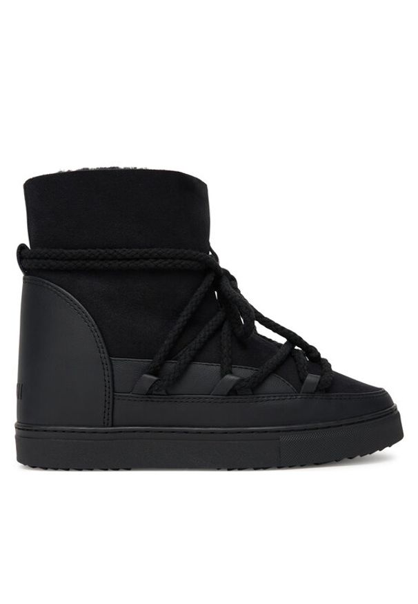 Inuikii Śniegowce Classic Wedge 1001.004.0042 Czarny. Kolor: czarny. Materiał: zamsz, skóra