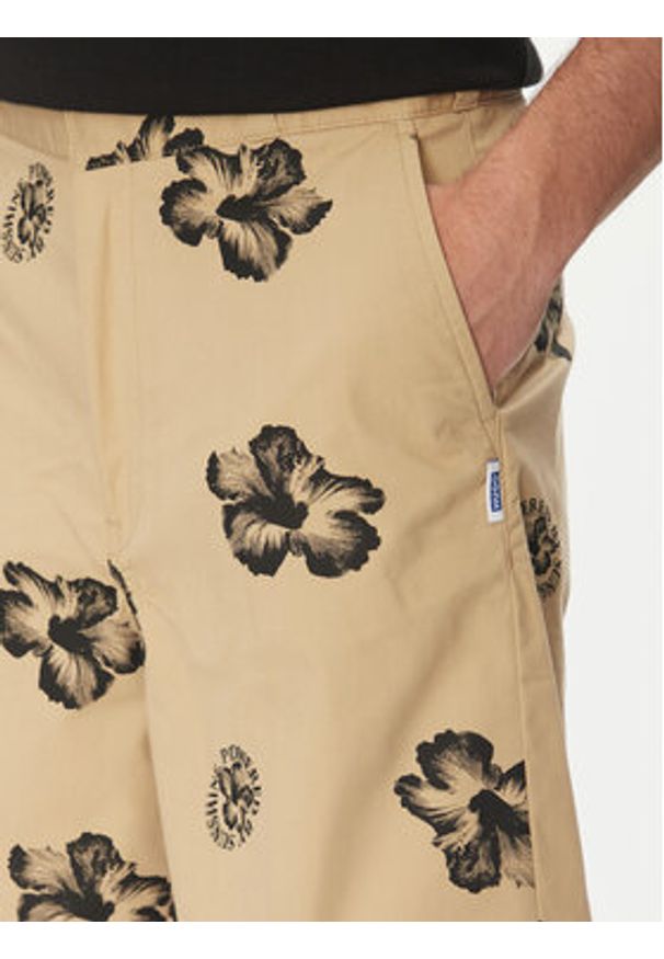 Hugo - HUGO Szorty materiałowe Damo242 50542159 Beżowy Baggy Fit. Kolor: beżowy. Materiał: bawełna