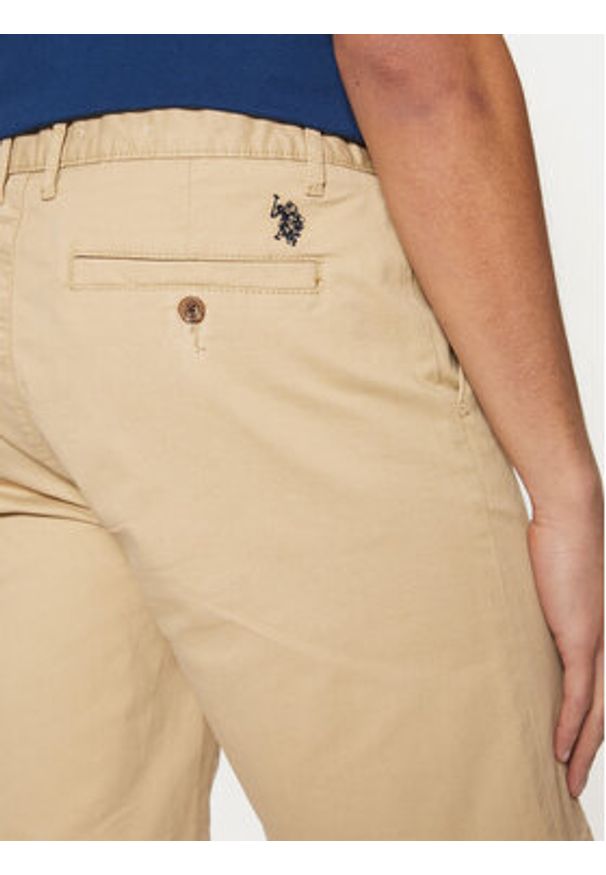 U.S. Polo Assn. Szorty materiałowe MUP3338 Beżowy Regular Fit. Kolor: beżowy. Materiał: bawełna