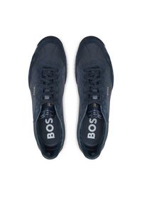 BOSS - Boss Sneakersy Zayn Lowp sdtx 50517276 Granatowy. Kolor: niebieski. Materiał: skóra, zamsz #6