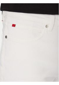 HUGO Jeansy Hugo 734 50556044 Biały Extra Slim Fit. Kolor: biały #5