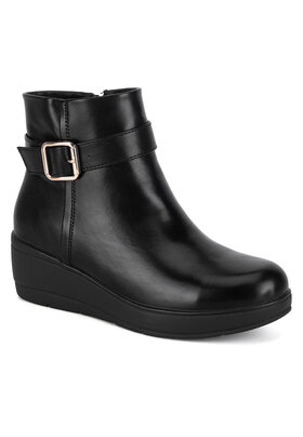 Clara Barson Botki WS6000-01 Czarny. Kolor: czarny. Materiał: skóra