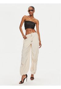 Juicy Couture Spodnie materiałowe Ayla JCWBJ24341 Beżowy Oversize. Kolor: beżowy. Materiał: syntetyk