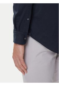 TOMMY HILFIGER - Tommy Hilfiger Koszula Performance MW0MW39418 Granatowy Slim Fit. Kolor: niebieski. Materiał: syntetyk, bawełna #4