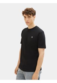 Tom Tailor Denim T-Shirt 1037655 Czarny Basic Fit. Kolor: czarny. Materiał: bawełna