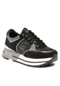 Sneakersy Liu Jo Maxi Wonder 20 BF2097 PX255 Blu/Black S1181. Kolor: czarny. Materiał: materiał