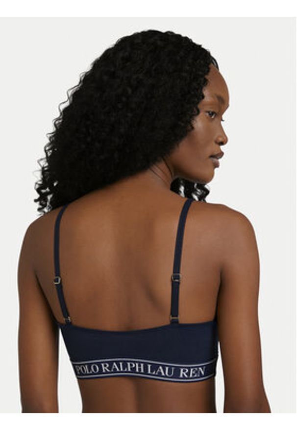 Polo Ralph Lauren Biustonosz top 4P0477 Granatowy. Kolor: niebieski. Materiał: syntetyk