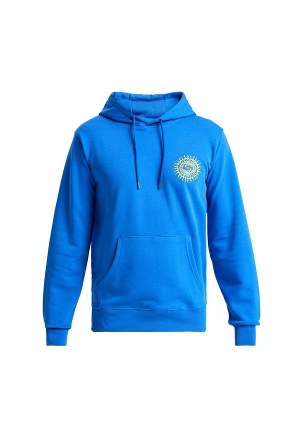 Quiksilver - Bluza z kapturem dla Mężczyzn GRAPHIC Niebieski. Typ kołnierza: kaptur. Kolor: niebieski. Materiał: materiał, poliester, bawełna. Długość rękawa: długi rękaw. Długość: długie
