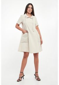 Joseph Ribkoff - Sukienka ze strukturalnej tkaniny JOSEPH RIBKOFF. Materiał: tkanina #1