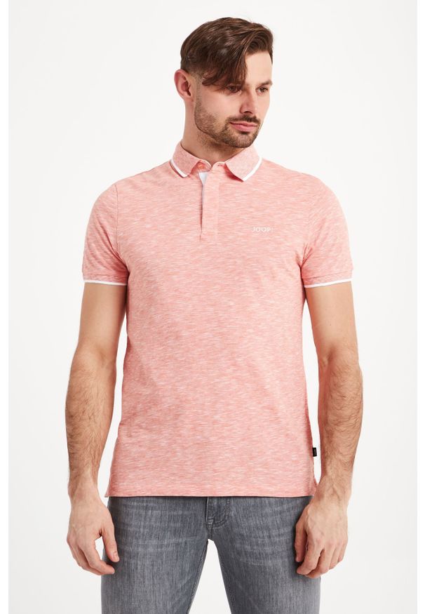 POLO IWANKO JOOP!. Typ kołnierza: polo. Materiał: bawełna. Wzór: melanż, haft, nadruk, jednolity. Styl: sportowy