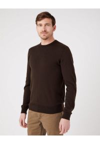 Wrangler - WRANGLER CREWNECK KNIT MĘSKI SWETER KLASYCZNY DELICIOSO W8A02PH38. Styl: klasyczny #1