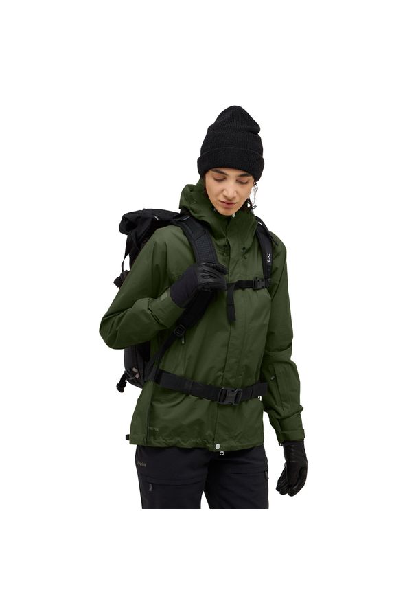 Damska wiatrówka Haglöfs Astral GTX II. Kolor: zielony. Materiał: softshell. Sport: turystyka piesza