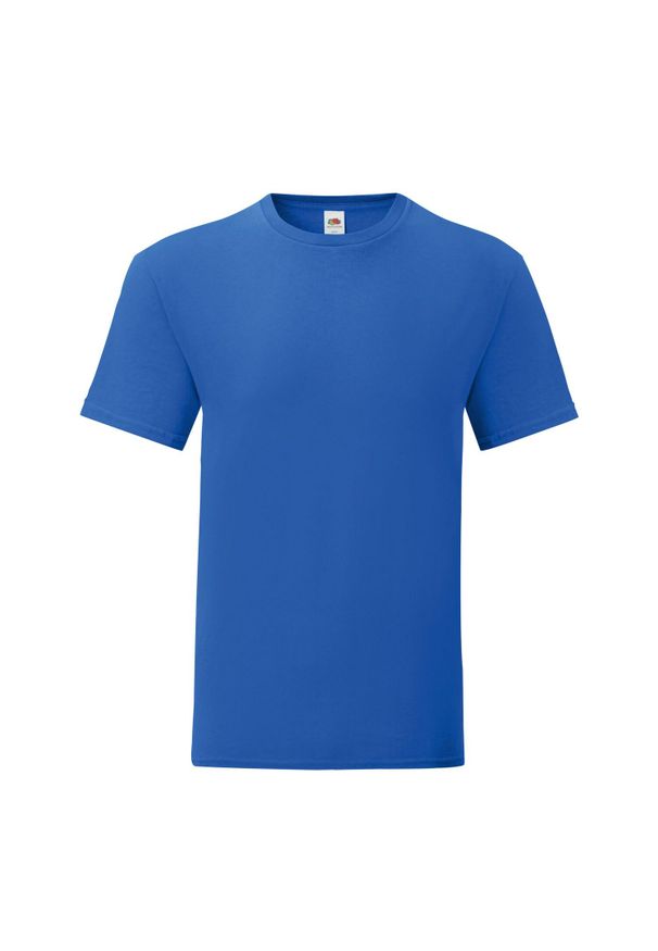FRUIT OF THE LOOM - Kultowa Koszulka Unisex Dla Dorosłych. Kolor: niebieski