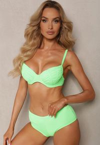 Renee - Jasnozielone Bikini Biustonosz z Usztywnionymi Miseczkami Majtki Typu Figi Furefia. Kolor: zielony #1