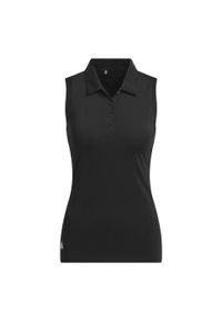 Adidas - Koszulka Women's Ultimate365 Solid Sleeveless Polo. Okazja: na co dzień. Typ kołnierza: polo. Kolor: czarny. Materiał: materiał. Styl: casual