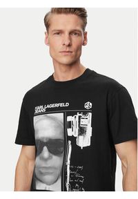 Karl Lagerfeld Jeans T-Shirt B2M17067 Czarny Regular Fit. Kolor: czarny. Materiał: bawełna #3