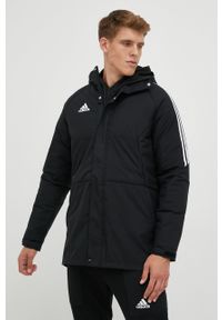 adidas Performance kurtka męska kolor czarny zimowa. Okazja: na co dzień. Kolor: czarny. Materiał: tkanina, poliester. Długość rękawa: raglanowy rękaw. Sezon: zima. Styl: casual #3