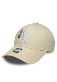 New Era Czapka z daszkiem New York Yankees Womens MLB 9FORTY 60667492 Żółty. Kolor: żółty. Materiał: materiał, bawełna