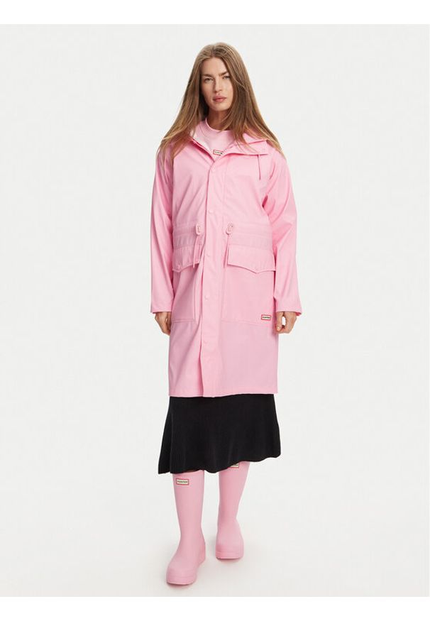 Hunter Parka Janna HARW0021242 Różowy Regular Fit. Kolor: różowy. Materiał: syntetyk