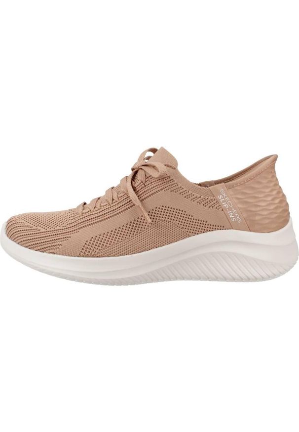 skechers - Tenisówki Skechers Model Slip-ins: Ultra Flex 3.0 Tonal Stretc Kolor Brąz. Zapięcie: bez zapięcia. Kolor: zielony, wielokolorowy, brązowy. Materiał: tkanina. Sport: turystyka piesza