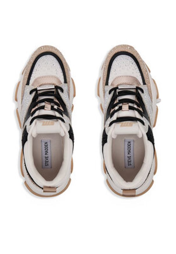 Steve Madden Sneakersy Privy SM19000082 Beżowy. Kolor: beżowy. Materiał: materiał