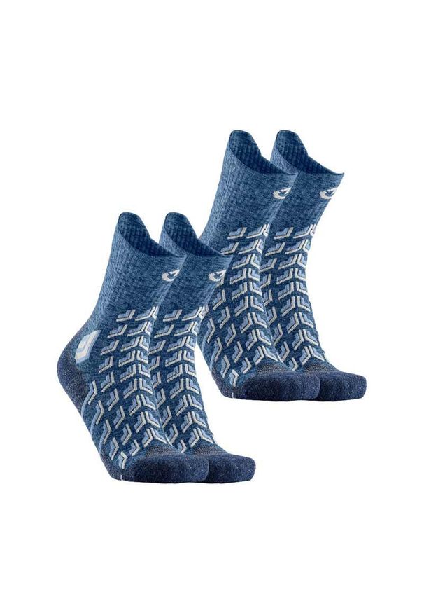Skarpety trekkingowe kobieta Therm-ic Trekking Cool Crew Lady zestaw 2 par. Kolor: biały, wielokolorowy, niebieski. Sport: turystyka piesza