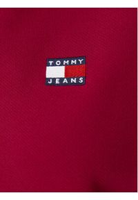 Tommy Jeans Bluza Badge DW0DW19414 Różowy Boxy Fit. Kolor: różowy. Materiał: bawełna #5