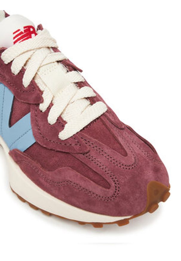 New Balance Sneakersy U327WSA Bordowy. Kolor: czerwony. Materiał: skóra