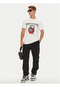 OFF-WHITE - Off-White T-Shirt OMAA027G198770120188 Biały Regular Fit. Kolor: biały. Materiał: bawełna