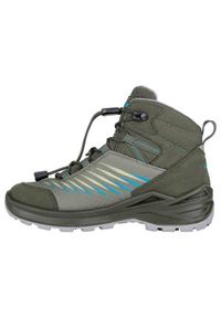 Buty trekkingowe dla dzieci Lowa Zirrox Ii Gtx Mid Junior. Kolor: wielokolorowy. Materiał: materiał, syntetyk, tkanina. Szerokość cholewki: normalna