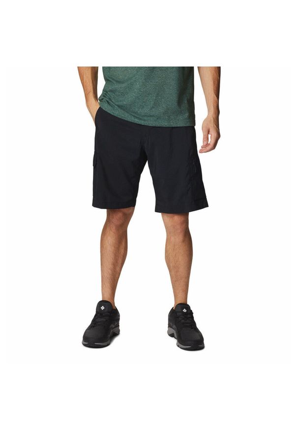columbia - Krótkie Spodenki Turystyczne Męskie Columbia Silver Ridge Utility Cargo Short. Kolor: czarny. Długość: krótkie. Sport: turystyka piesza