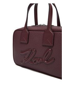 Karl Lagerfeld - KARL LAGERFELD Torebka A4W30047 Bordowy. Kolor: czerwony. Materiał: skórzane #3