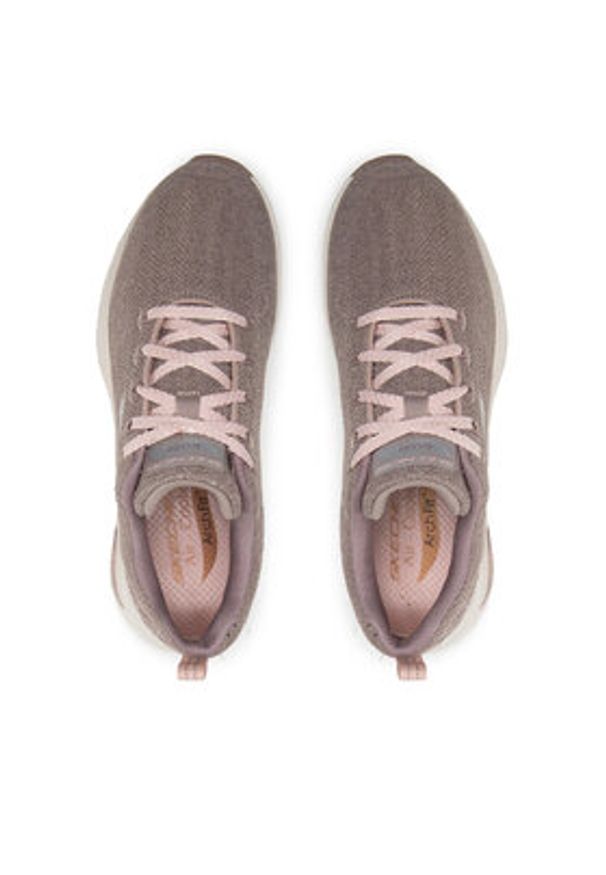 skechers - Skechers Sneakersy Comfy Wave 149414/DKTP Beżowy. Kolor: beżowy. Materiał: materiał