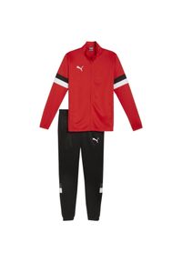 Dres męski Puma Team Rise. Kolor: czerwony, wielokolorowy, czarny, biały. Materiał: dresówka #1