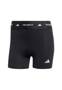 Adidas - Legginsy TECHFIT Stay In Play Short. Kolor: czarny. Materiał: materiał. Technologia: Techfit (Adidas). Długość: krótkie