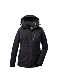 Damska wodoodporna kurtka z kapturem Killtec Kow 170. Typ kołnierza: kaptur. Kolor: czarny. Sport: turystyka piesza #1
