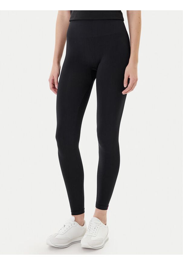 Calvin Klein Legginsy 701233681 Czarny Slim Fit. Kolor: czarny. Materiał: syntetyk