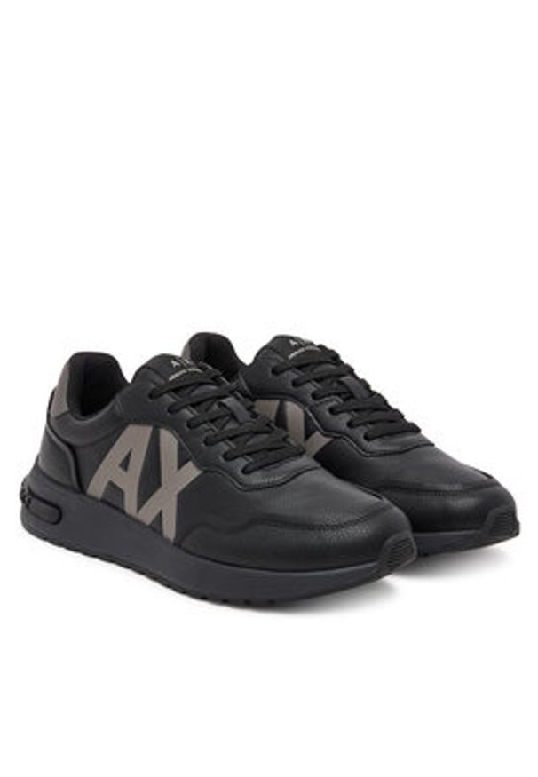 Armani Exchange Sneakersy XM001683 AF17360 FC074 Czarny. Kolor: czarny. Materiał: skóra